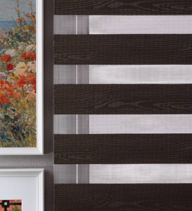 Rome Waterproof Moldproof Sunscreen Zebra Blinds