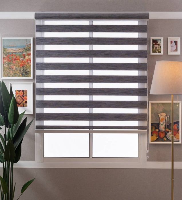 Tuba Classic Room Darkening Zebra Blinds