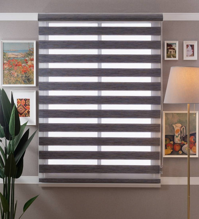 Tuba Classic Room Darkening Zebra Blinds