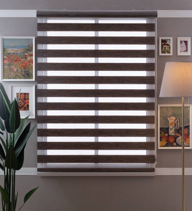 Tuba Classic Room Darkening Zebra Blinds