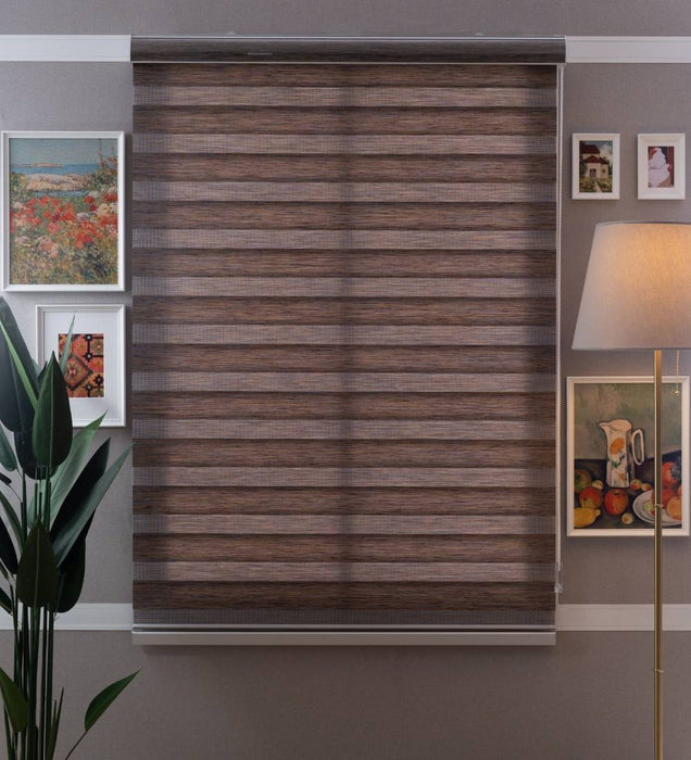 Tuba Classic Room Darkening Zebra Blinds