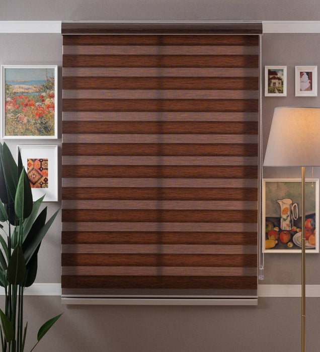 Tuba Classic Room Darkening Zebra Blinds