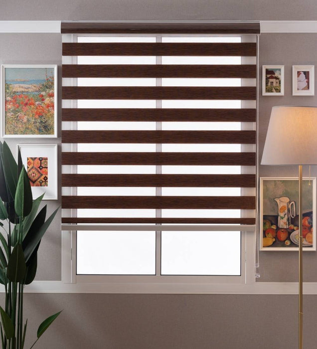 Tuba Classic Room Darkening Zebra Blinds