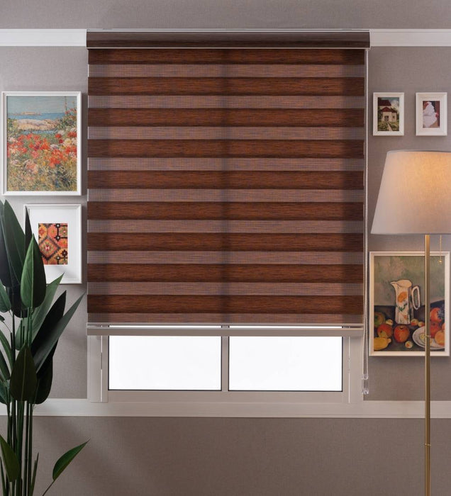 Tuba Classic Room Darkening Zebra Blinds