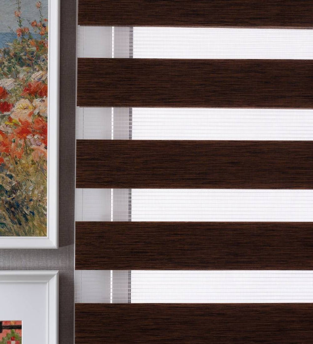 Tuba Classic Room Darkening Zebra Blinds