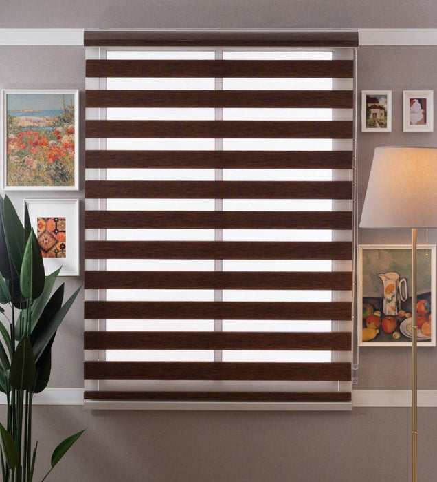Tuba Classic Room Darkening Zebra Blinds