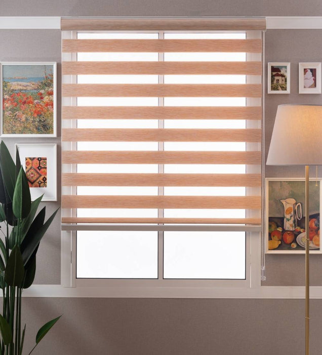 Tuba Classic Room Darkening Zebra Blinds