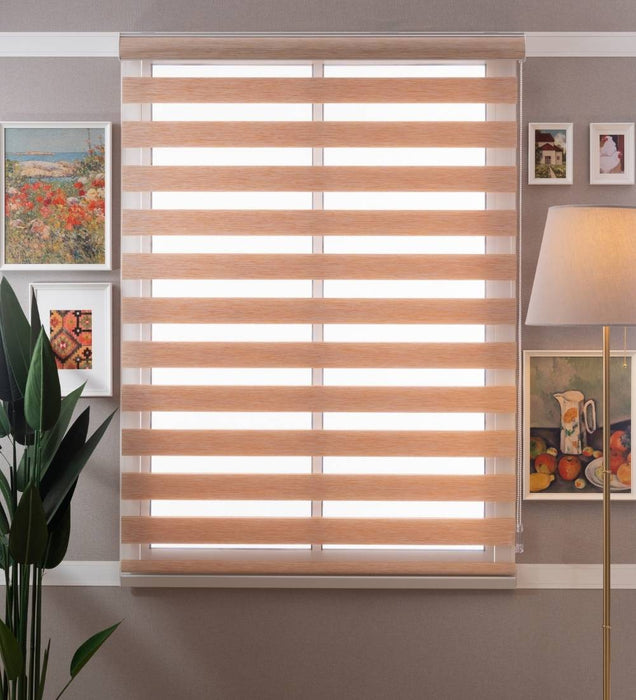 Tuba Classic Room Darkening Zebra Blinds