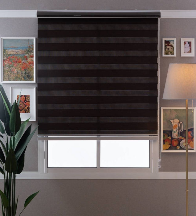 Tuba Classic Room Darkening Zebra Blinds
