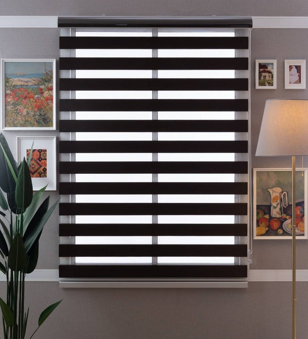 Tuba Classic Room Darkening Zebra Blinds