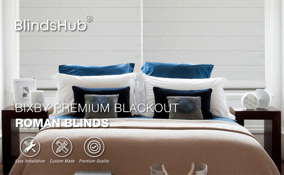 Bixby Luxury Blackout Roller Blinds