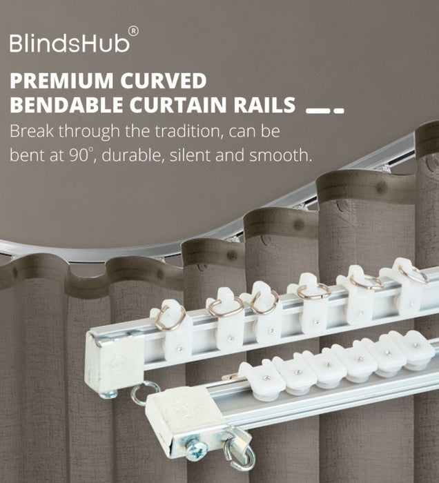 Curved Bendable Curtain Rails