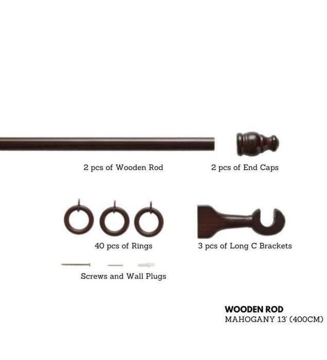 kayu langsir wooden curtain rods