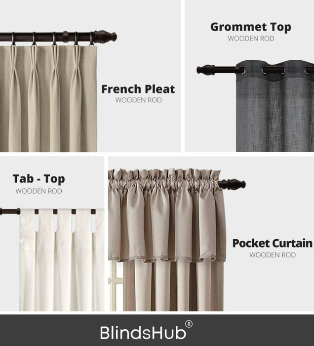 High Quality Wooden Curtain Rod Accessories